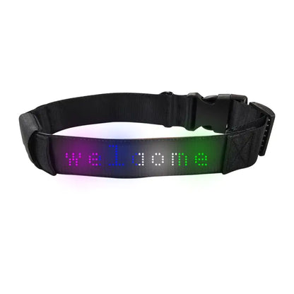 LED Display Pet Collar App Control